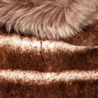 Pet Life ® Luxe 'Tira-Poochoo' Tiramisu Patterned Faux Mink Dog Coat