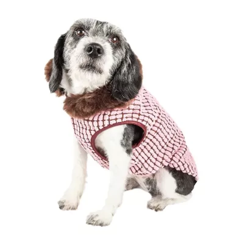Pet Life ® Luxe 'Beautifur' Elegant Designer Boxed Faux Mink Fur Dog Coat