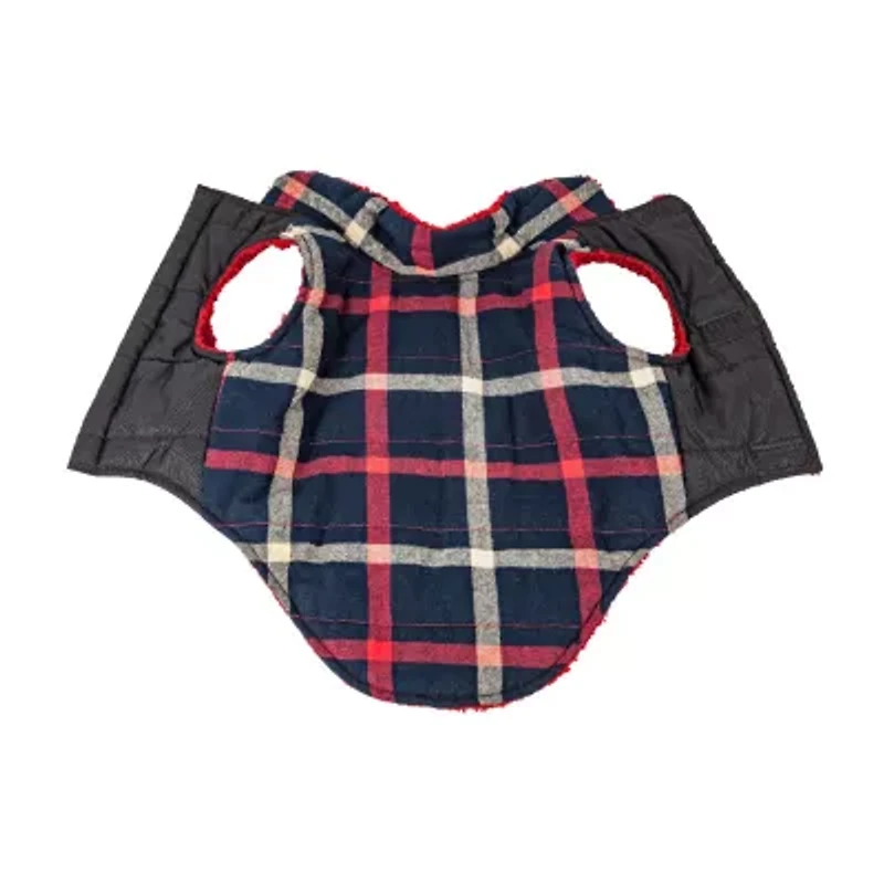 Pet Life ® 'Allegiance' Classical Plaided Insulated Dog Coat Jacket