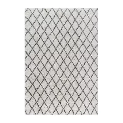 nuLoom Lenita Trellis Shaggy Rectangular Rug