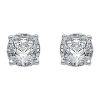(G / SI1-SI2) Ever Star 1/5 CT. T.W. Lab Grown White Diamond Sterling Silver or 14K Gold over 5.3mm Stud Earrings