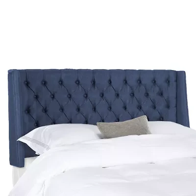 London Upholstered Tufted Nailhead Trim Headboard