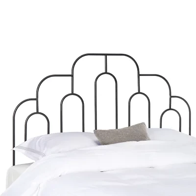 Paloma Metal Tufted Nailhead Trim Headboard