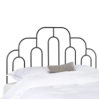 Paloma Metal Tufted Nailhead Trim Headboard