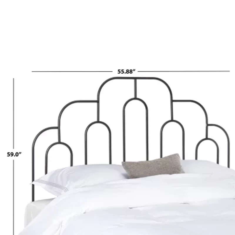 Paloma Metal Tufted Nailhead Trim Headboard