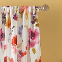CHF Sabel Watercolor Rod Pocket Light-Filtering Single Curtain Panel