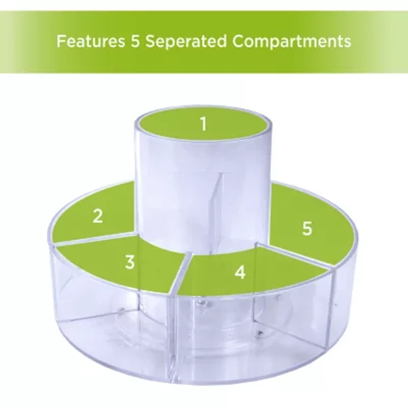 Kenney Storage Made Simple Lazy Susan 360 Rotating Countertop Bathroom Organizer
