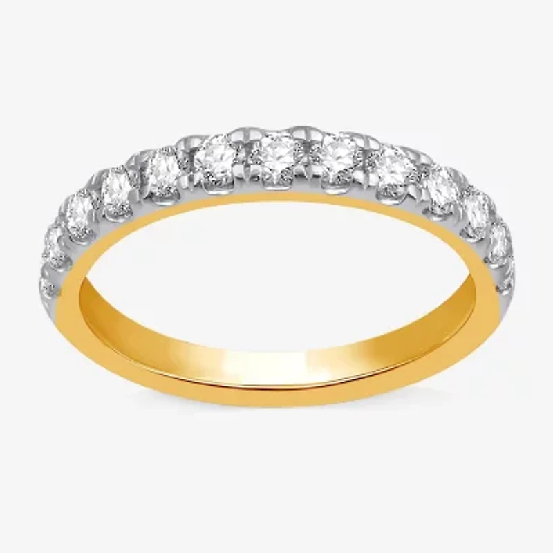 I Said Yes (H-I / I1) 3/4 CT. T.W. Lab Grown White Diamond Sterling Silver or 14K Gold Over Wedding Band
