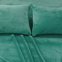Linery Velvet Plush Fleece Sheet Set