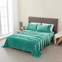 Linery Velvet Plush Fleece Sheet Set
