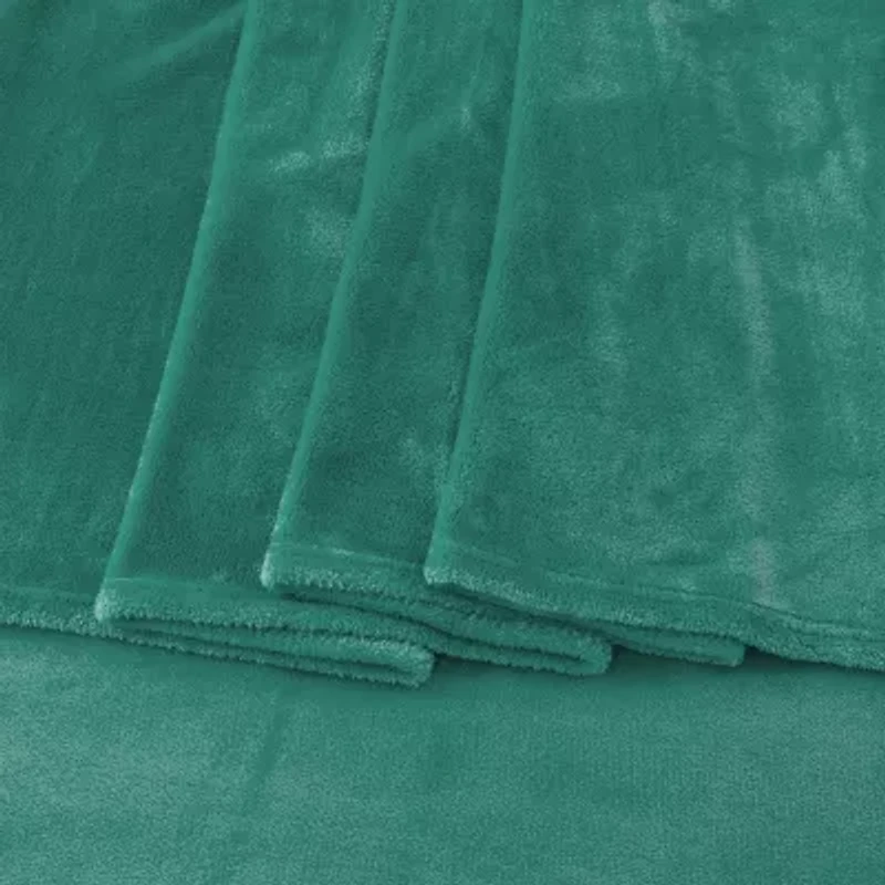 Linery Velvet Plush Fleece Sheet Set
