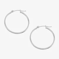 Womens 14K Gold 30mm Hoop Earrings