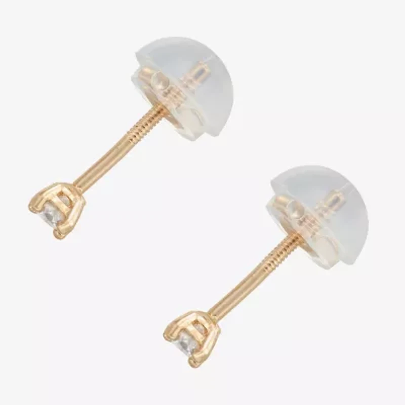 1/10 CT. T.W. Natural White Diamond 14K Gold 2.5mm Stud Earrings
