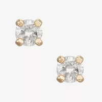 1/10 CT. T.W. Natural White Diamond 14K Gold 2.5mm Stud Earrings