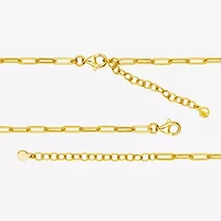 Paris 1901 By Charles Garnier Womens White Cubic Zirconia 18K Gold Over Silver Cross 17 Inch Pendant Necklace