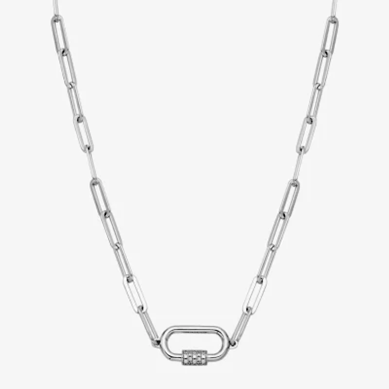 Paris 1901 By Charles Garnier Womens Sterling Silver 17 Inch Link Necklace