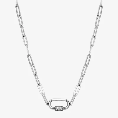 Paris 1901 By Charles Garnier Womens Sterling Silver 17 Inch Link Necklace