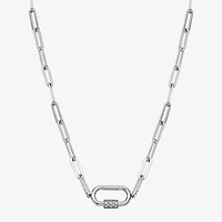 Paris 1901 By Charles Garnier Womens Sterling Silver 17 Inch Link Necklace