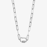 Paris 1901 By Charles Garnier Womens Sterling Silver 17 Inch Link Necklace