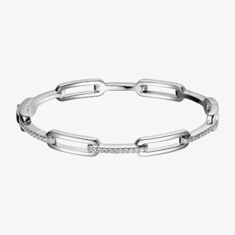 Paris 1901 By Charles Garnier Womens Sterling Silver Solid 6 3/4 Inch Link Bracelet