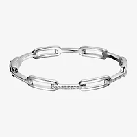 Paris 1901 By Charles Garnier Womens Sterling Silver Solid 6 3/4 Inch Link Bracelet