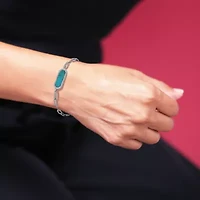 Paris 1901 By Charles Garnier Womens Sterling Silver Solid 6 3/4 Inch Link Bracelet
