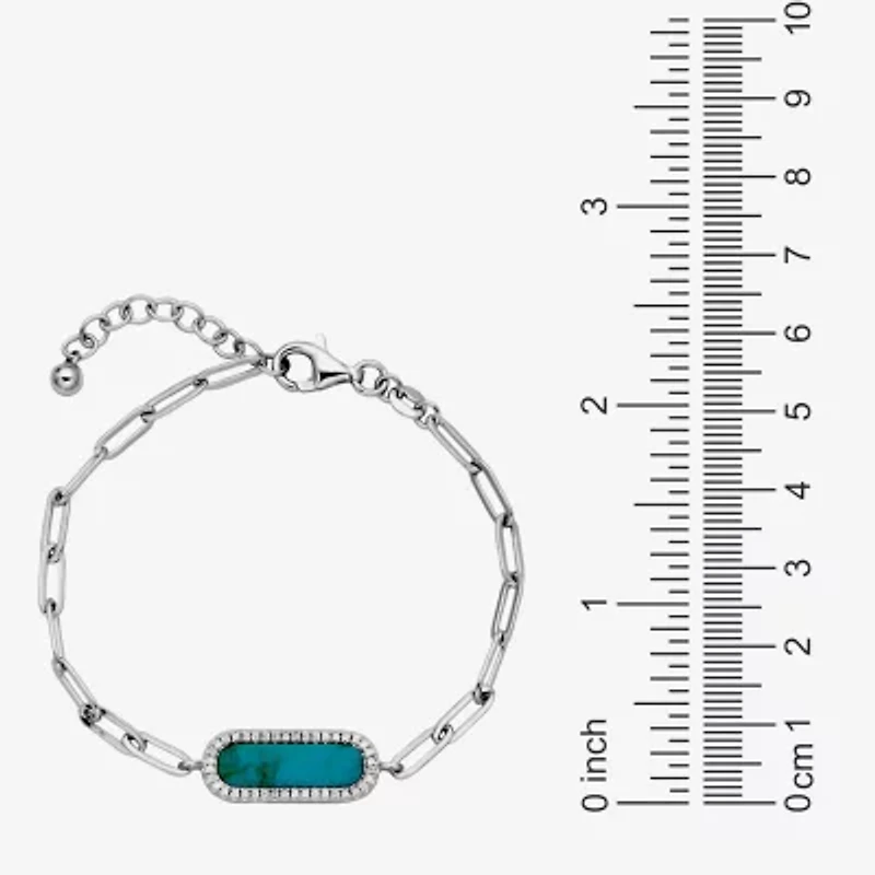 Paris 1901 By Charles Garnier Womens Sterling Silver Solid 6 3/4 Inch Link Bracelet