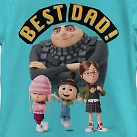 Little & Big Kid Girls Crew Neck Short Sleeve Regular Fit Despicable Me Graphic T-Shirt