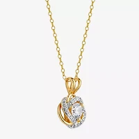 DiamonArt® 1 1/3 CT. T.W. Cubic Zirconia 18K Gold Over Silver 2 Pc Jewelry Set