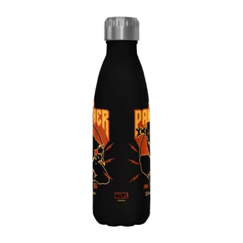 Disney Collection Black Panther Lighting 17 Oz Stainless Steel Bottle
