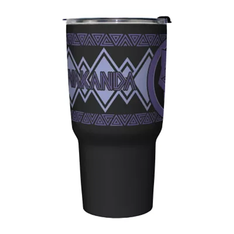 Disney Collection Black Panther Wakanda Forever Logo 27 Oz Stainless Steel Travel Mug