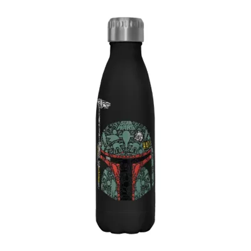 Disney Collection Star Wars Boba Icons 17 Oz Stainless Steel Bottle