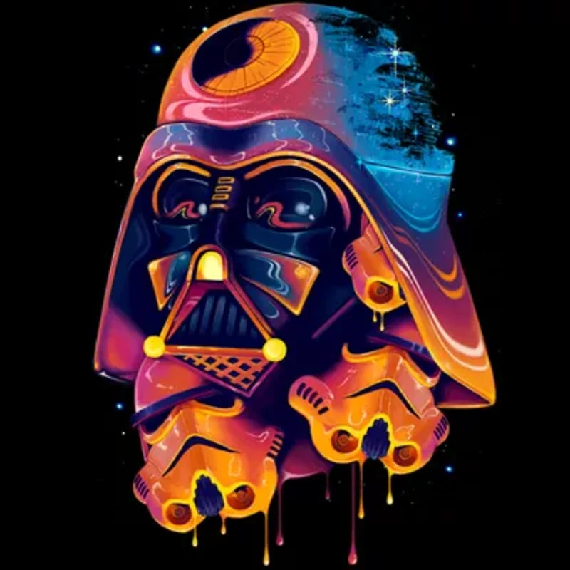 Disney Collection Star Wars Color Melted Vader 27 Oz Stainless Steel Travel Mug