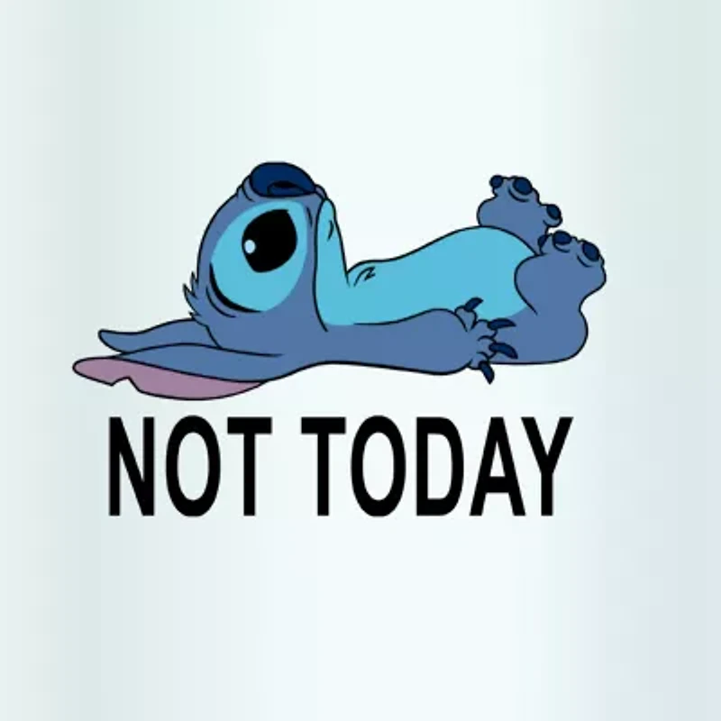 Disney Collection Stitch Not Today 16 Oz Tritan Cup 2pc Set