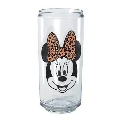 Disney Collection Modern Minnie Face Leopard 16 Oz Tritan Cup 2pc Set