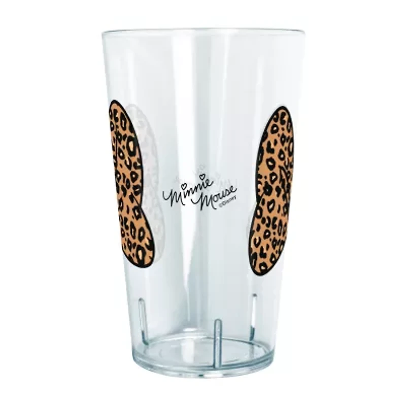 Disney Collection  Mickey and Friends Animal Print Bow 24 Oz Tritan Cup 4pc Set