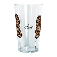Disney Collection  Mickey and Friends Animal Print Bow 24 Oz Tritan Cup 4pc Set