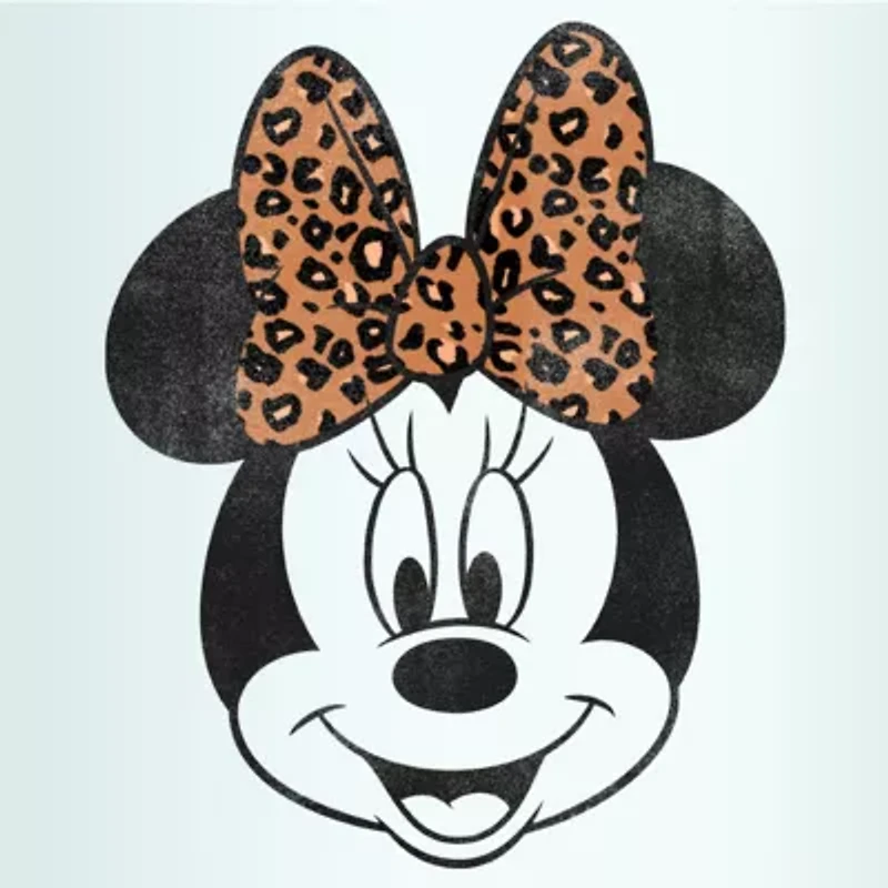 Disney Collection Modern Minnie Face Leopard 24 Oz Tritan Cup 4pc Set