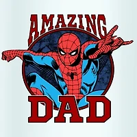 Disney Collection Marvel Spiderman Amazing Dad 16 Oz Tritan Cup 2pc Set