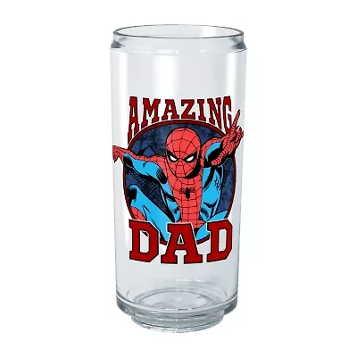 Disney Collection Marvel Spiderman Amazing Dad 16 Oz Tritan Cup 2pc Set