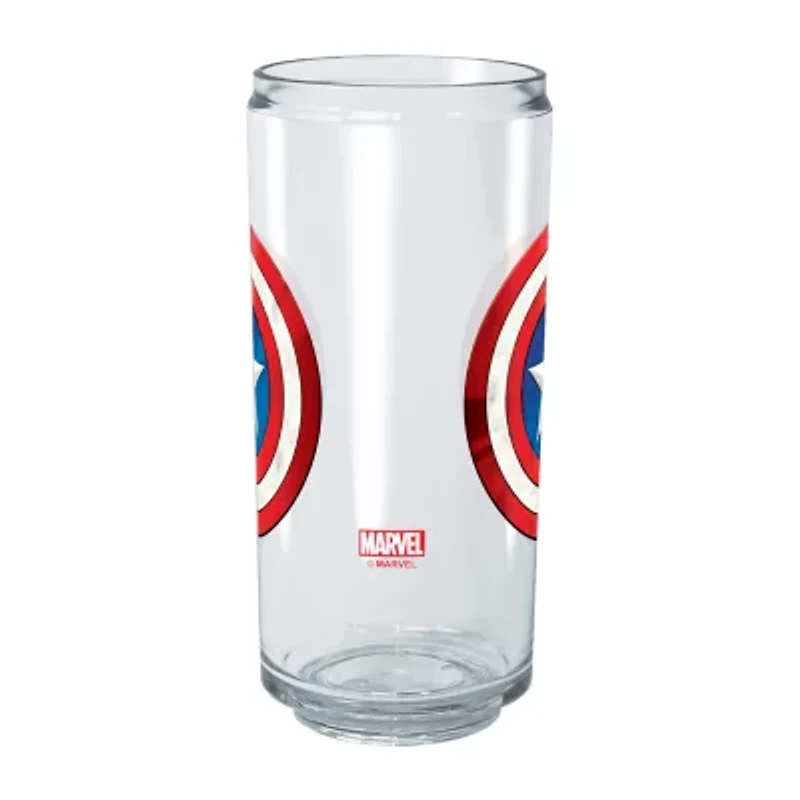 Disney Collection Marvel Captain America Shinyshield 16 Oz Tritan Cup 2pc Set