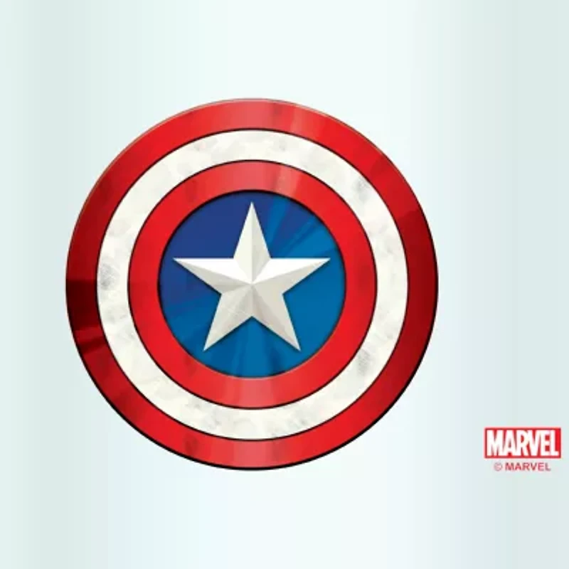 Disney Collection Marvel Captain America Shinyshield 16 Oz Tritan Cup 2pc Set