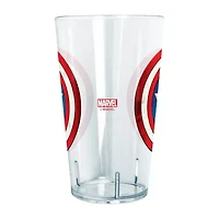 Disney Collection Marvel Captain America Shinyshield 24 Oz Tritan Cup 4pc Set