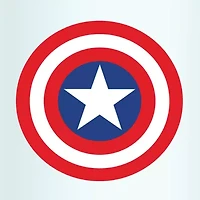 Disney Collection Marvel Captain America Classic 24 Oz Tritan Cup 4pc Set