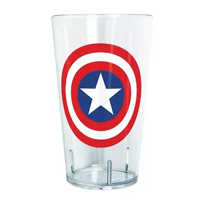 Disney Collection Marvel Captain America Classic 24 Oz Tritan Cup 4pc Set