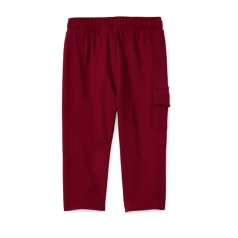 Okie Dokie Baby Boys Tapered Regular Fit French Terry Jogger Pant