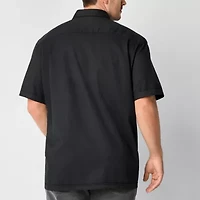 Shaquille O'Neal XLG Utility Mens Short Sleeve Regular Fit Big and Tall Button-Down Shirt
