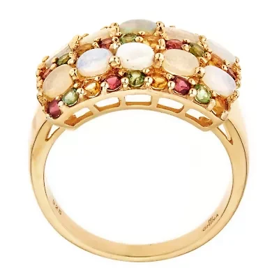 LIMITED QUANTITIES Lab Created Round Opal Sterling Silver Ring