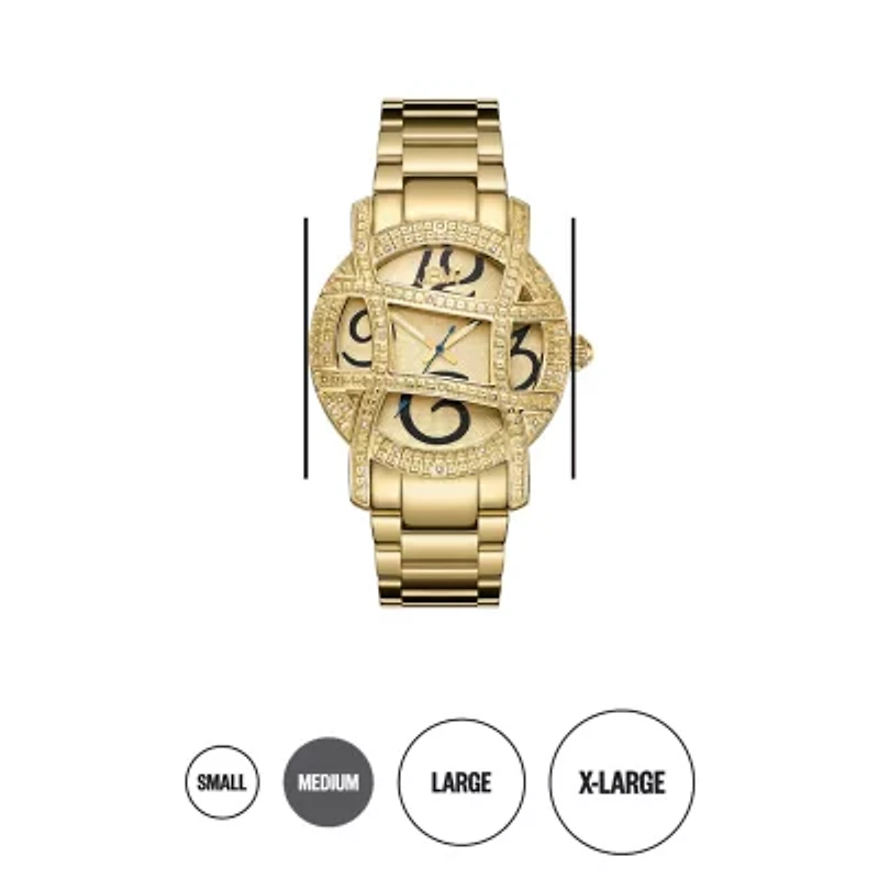 JBW Olympia Womens 1/5 CT. T.W. Diamond Gold-Tone Stainless Steel Bracelet Watch