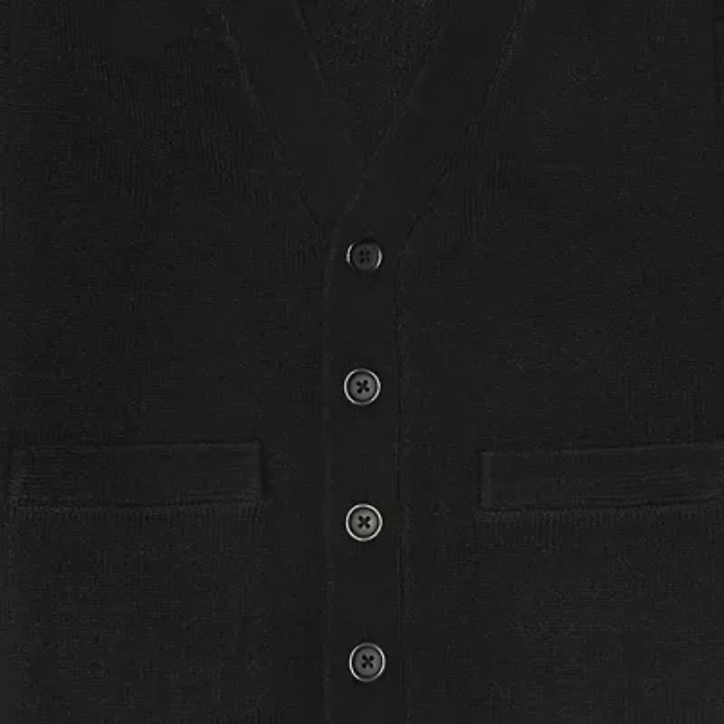 French Toast Little & Big Kid Boys V Neck Long Sleeve Button Cardigan